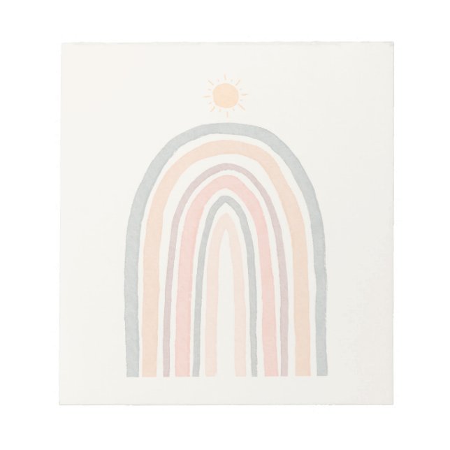 Sol över ett regnbåge anteckningsblock (Framsida)