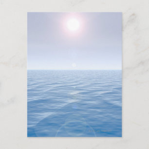 Sol över havet vykort