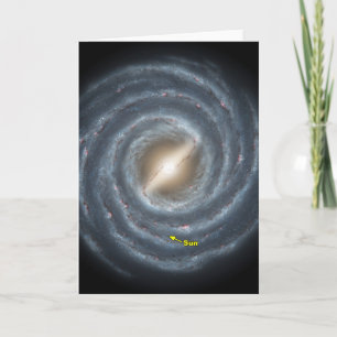 Sol på Milky Way NASA Kort