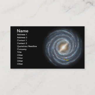 Sol på Milky Way NASA Visitkort
