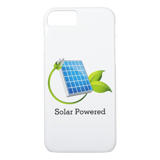 Sol- panel drivit mobilt fodral Case-Mate iPhone skal (Baksida)