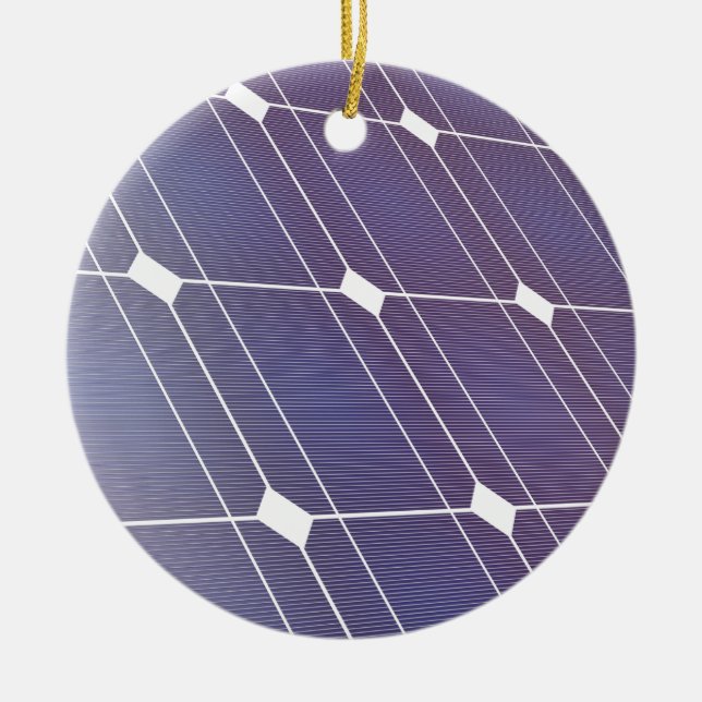 Sol- panel julgransprydnad keramik (Framsidan)