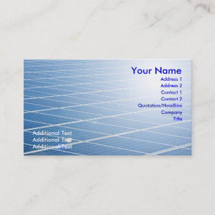 Sol- panel visitkort