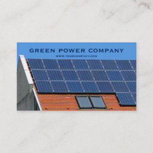 sol- paneler - grön energi visitkort
