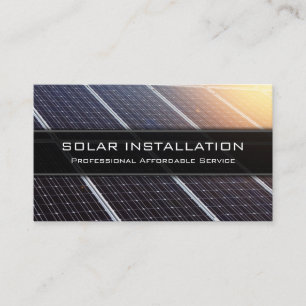 Sol- panelinstallation - visitkort