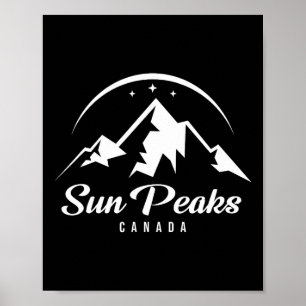 Sol Peaks Kanada Ski Resort Skiing Snowboarding Poster