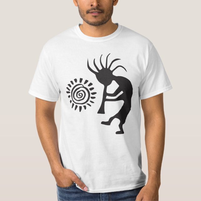 Sol Petroglyph Kokopelli T-Shirt (Framsida)