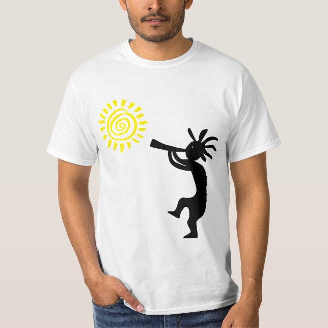 Sol Petroglyph Kokopelli T-Shirt (Framsida)