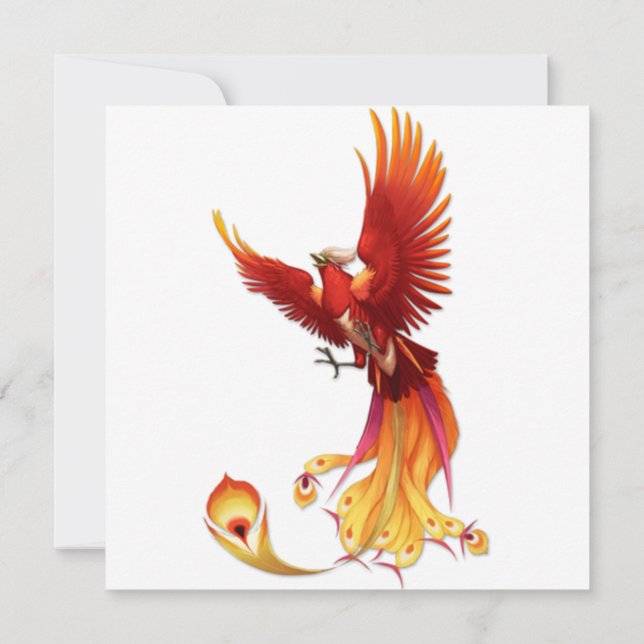 Sol Phoenix Inbjudningar (Baksida)