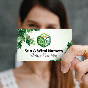 Sol Plants Logotyp Natur LÖV Visitkort
