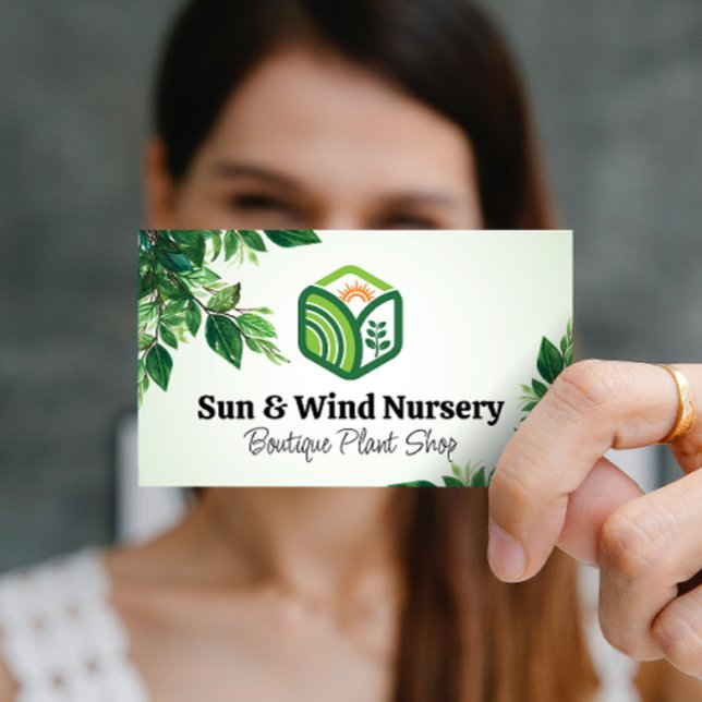 Sol Plants Logotyp | Natur | LÖV Visitkort (Skapare uppladdad)