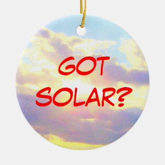 Sol- prydnad för har julgransprydnad keramik