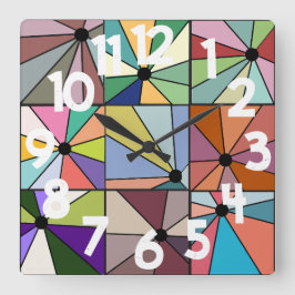 Sol Rays Fyrkantig Klocka