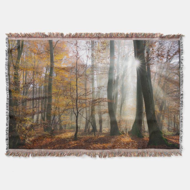 Sol Rays Mystic Misty Forest Blanket Mysfilt (Framsidan)