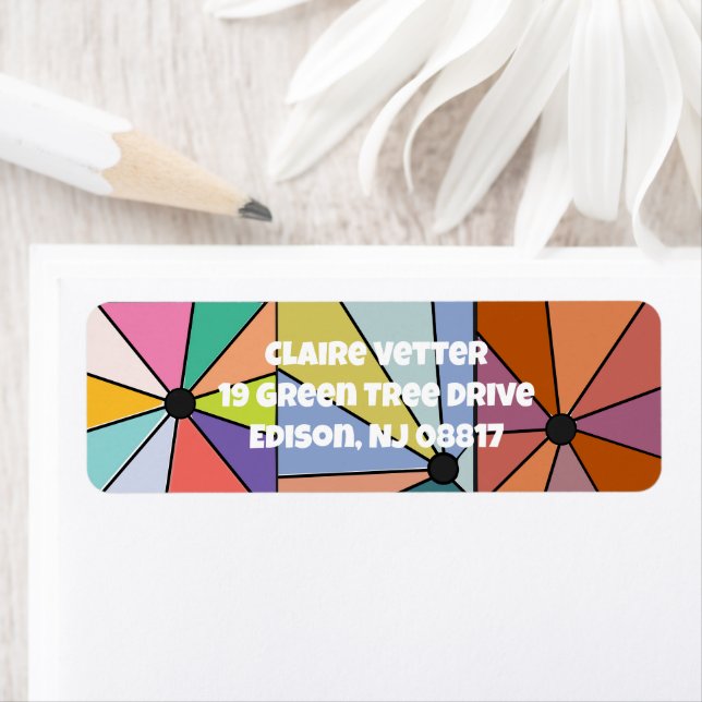 Sol Rays Returadress Etikett (Insitu)