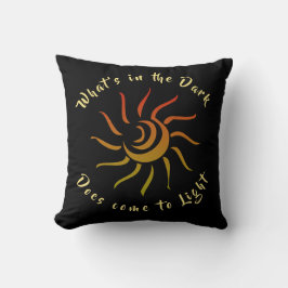 Sol Rays Sunshine Light Inspired Sstickning Kudde