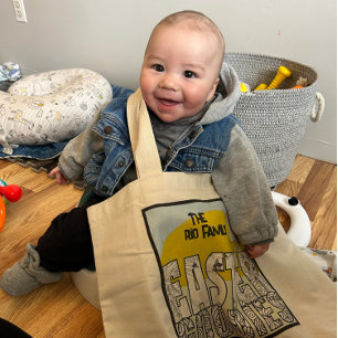 Sol Rises Hip hop Påsk Tote Bag Färg Mini Tygkasse
