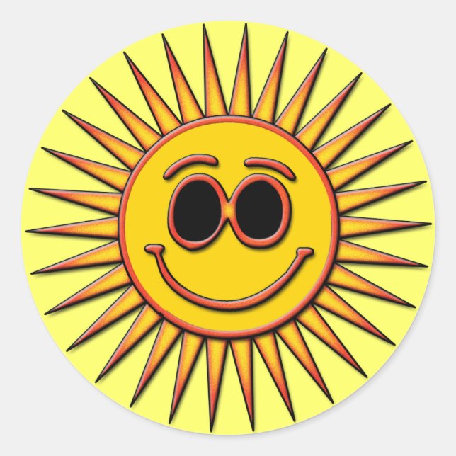 SOL RUNT KLISTERMÄRKE (Framsida)