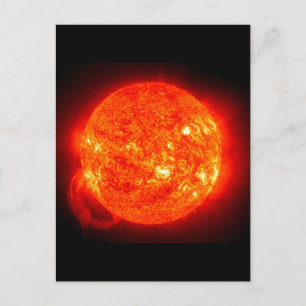 Sol rymdbild vykort