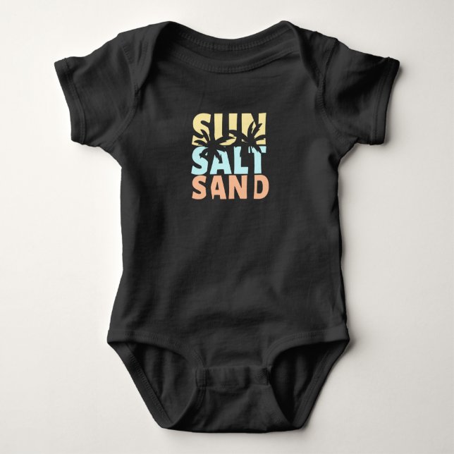 Sol Salt Sand Beach (sommarsäsong) T Shirt (Framsida)