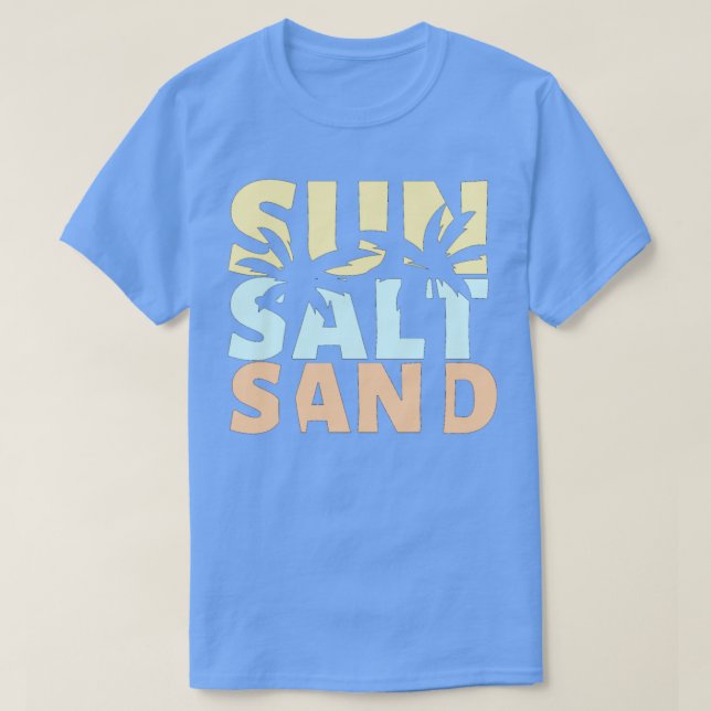 Sol Salt Sand Beach (sommarsäsong) T Shirt (Design framsida)