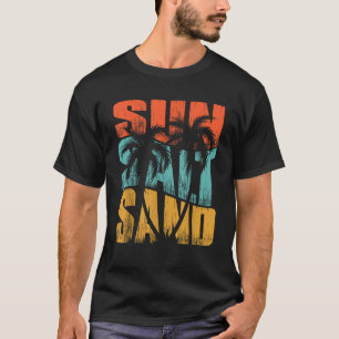 Sol Salt Sand Beach Sunset Summer Vacation Christm T Shirt