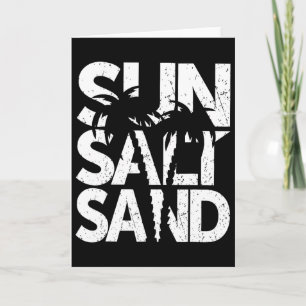 Sol Salt Sand Palmtree Hawaii Strand Sommar Semest Kort