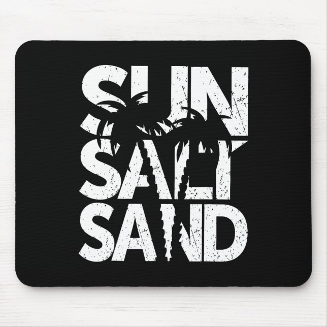 Sol Salt Sand Palmtree Hawaii Strand Sommar Semest Musmatta (Framsidan)