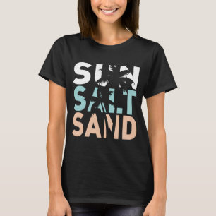sol salt sand, persikofärgad te, sommar t shirt