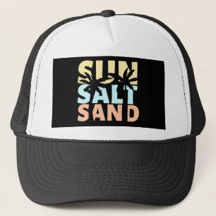 Sol Salt Sand Strand Sommar Keps
