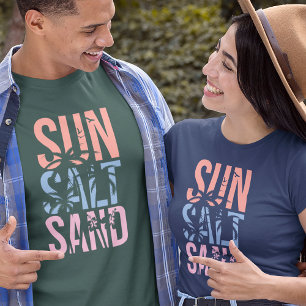 Sol Salt Sand Summer Beach Quote Unisex T Shirt
