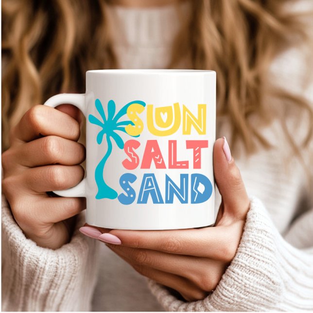 Sol Salt Sand Summer Vibes Kaffemugg (Skapare uppladdad)