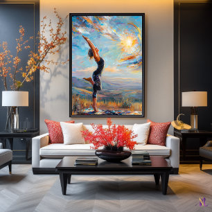 Sol Salutation - Innerbalans uttryckt i tal Poster