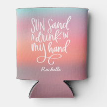 Sol Sand Dryck i min Hand Typografi Monogram