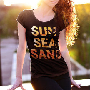SOL SAND Helgdag FÖR SOMMMER RESA T Shirt