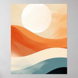 Sol, Sand och Oceanen Poster