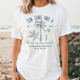Sol Sand och Ring på min hand, Bach Party Bride T Shirt