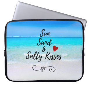 Sol Sand och Salty Kisses Tropical Beach Laptop Fodral