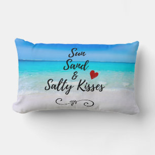Sol Sand och Salty Kisses Tropical Beach Lumbarkudde