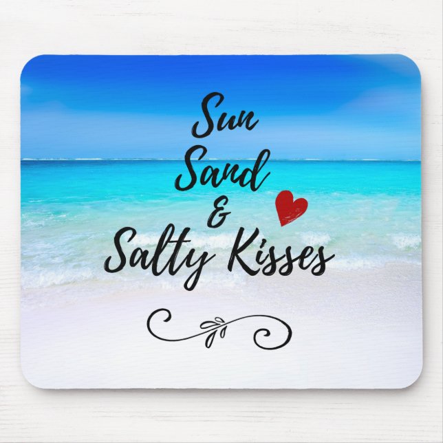 Sol Sand och Salty Kisses Tropical Beach Musmatta (Framsidan)
