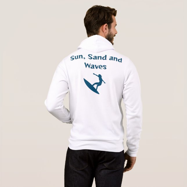 Sol, Sand och Vågar T-Shirt (Hel baksida)