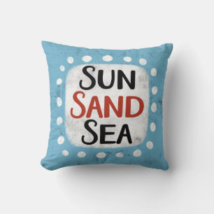 Sol Sand Sea Dekorativ kudde