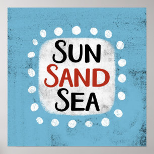Sol Sand Sea Poster Wall Art