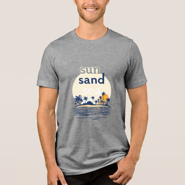 Sol, Sand, Sea T Shirt (Framsida)