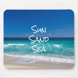Sol Sand Sea Tropical Beach Turquise Vatten Musmatta