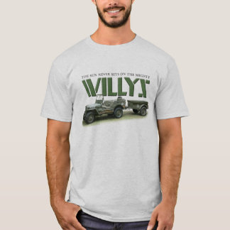 Sol sätts aldrig på Willys Light-Färgaden Shirt Tee Shirt