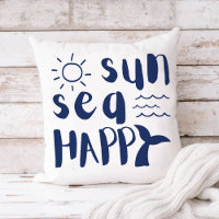 Sol Sea Lycklig Whale Vinkar Beach Typography