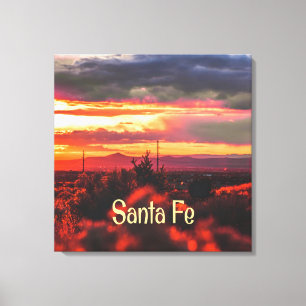 Sol set Santa Fe New mexico Canvastryck