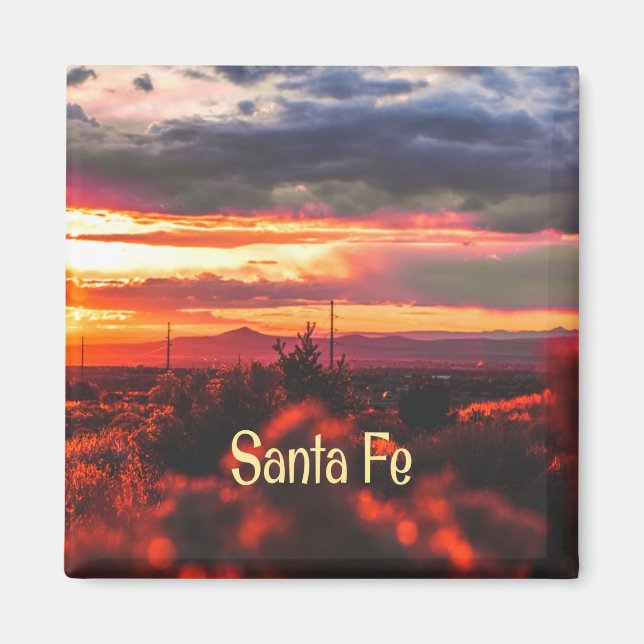 Sol set Santa Fe New mexico Magnet (Framsidan)