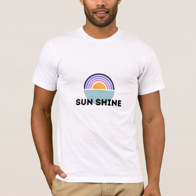 Sol Shine Illustration Typography T Shirt (Framsida)